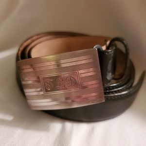 Tiffany black calfskin belt